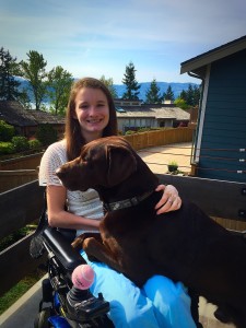 Pet Service Dog and Katie July 2015