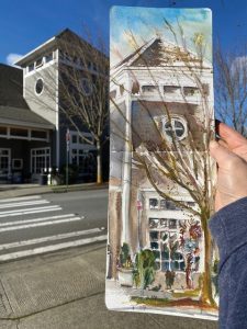 Urban Sketch Blakely Hall