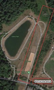 Bark Park BPA Trail Closure Map 2021