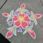 Sample chalk rangoli