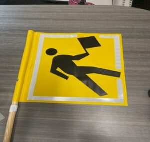 Reflective crosswalk flags